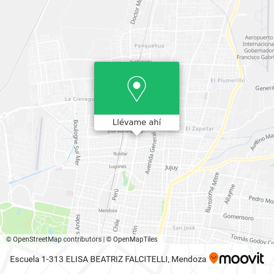 Mapa de Escuela 1-313 ELISA BEATRIZ FALCITELLI
