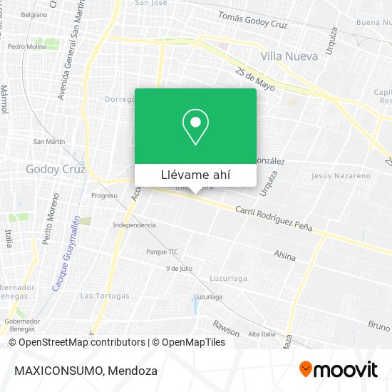 Mapa de MAXICONSUMO