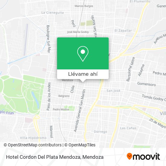 Mapa de Hotel Cordon Del Plata Mendoza