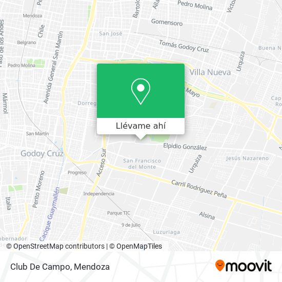 Mapa de Club De Campo
