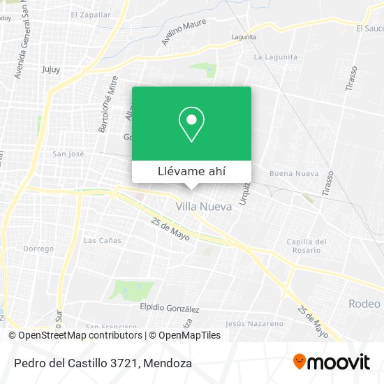 Mapa de Pedro del Castillo 3721
