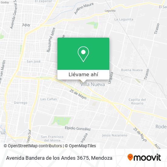Mapa de Avenida Bandera de los Andes 3675