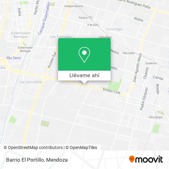 Mapa de Barrio El Portillo