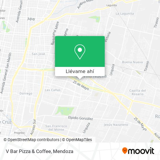 Mapa de V Bar Pizza & Coffee