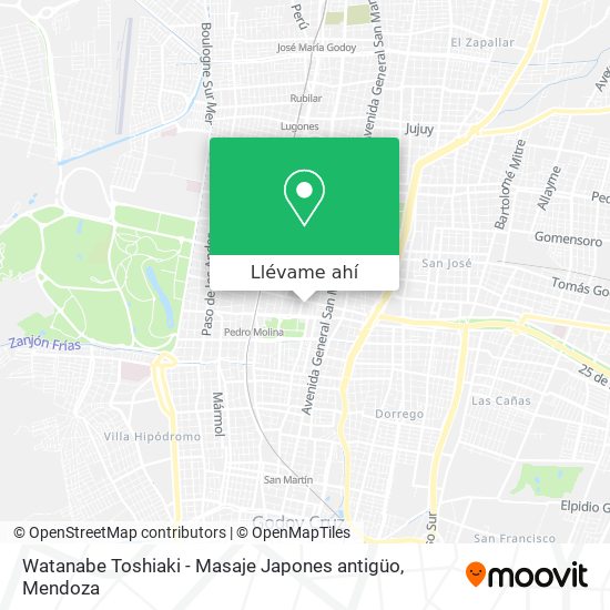 Mapa de Watanabe Toshiaki - Masaje Japones antigüo