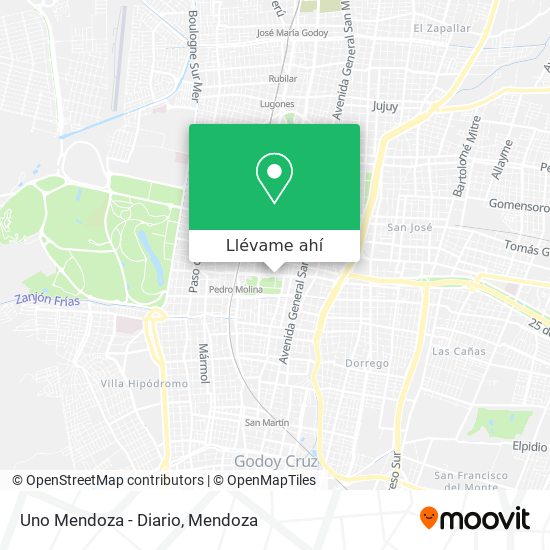 Mapa de Uno Mendoza - Diario