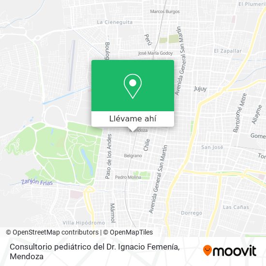 Mapa de Consultorio pediátrico del Dr. Ignacio Femenía