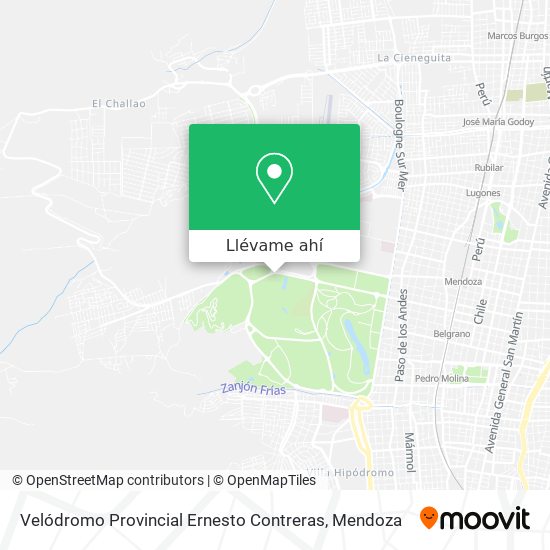 Mapa de Velódromo Provincial Ernesto Contreras