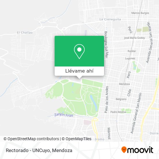 Mapa de Rectorado - UNCuyo