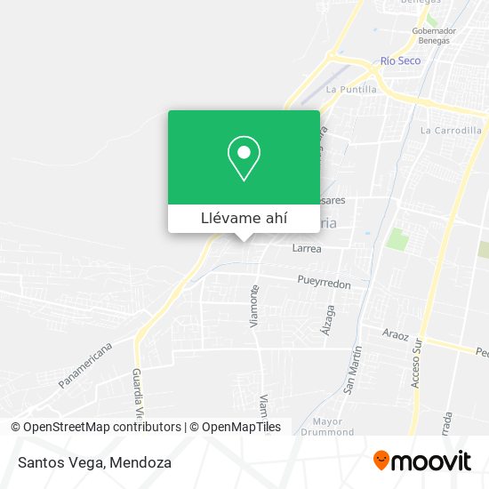 Mapa de Santos Vega