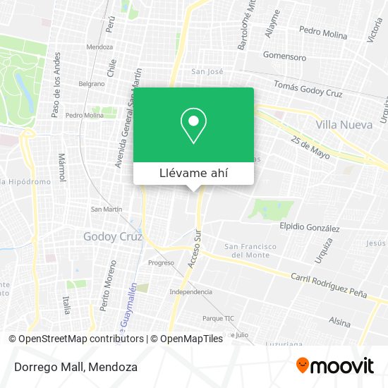 Mapa de Dorrego Mall