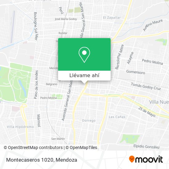 Mapa de Montecaseros 1020