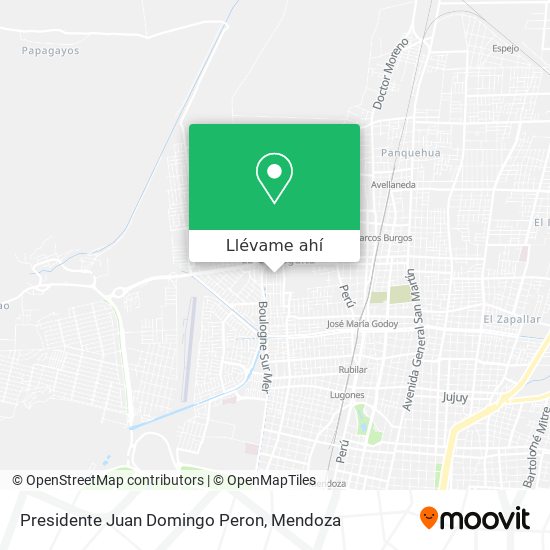 Mapa de Presidente Juan Domingo Peron