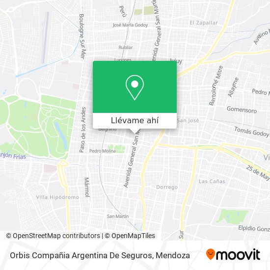 Mapa de Orbis Compañia Argentina De Seguros