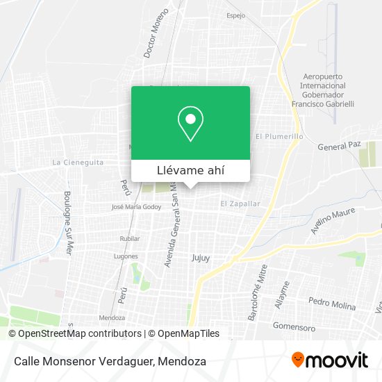 Mapa de Calle Monsenor Verdaguer