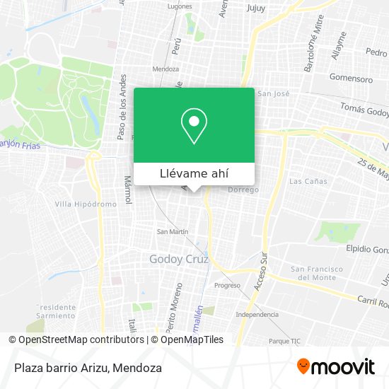 Mapa de Plaza barrio Arizu