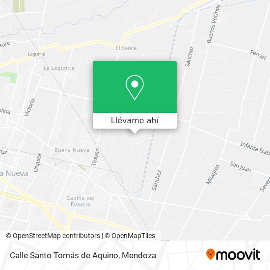 Mapa de Calle Santo Tomás de Aquino