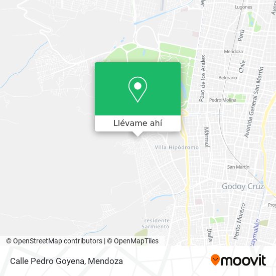 Mapa de Calle Pedro Goyena