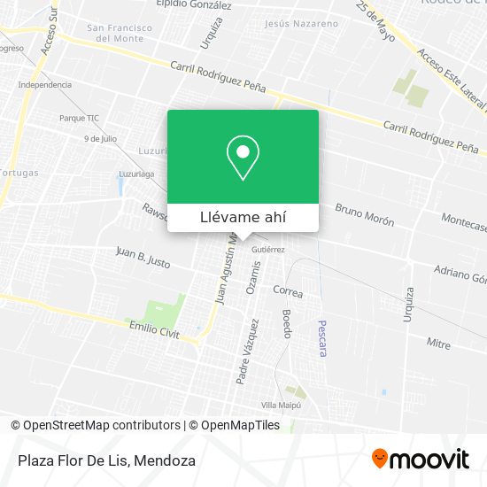 Mapa de Plaza Flor De Lis