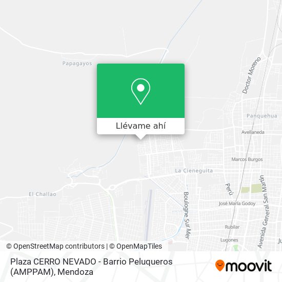 Mapa de Plaza CERRO NEVADO - Barrio Peluqueros (AMPPAM)