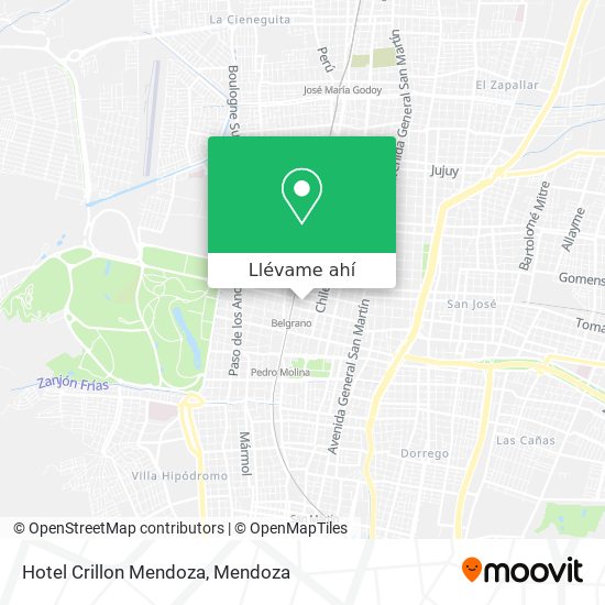 Mapa de Hotel Crillon Mendoza