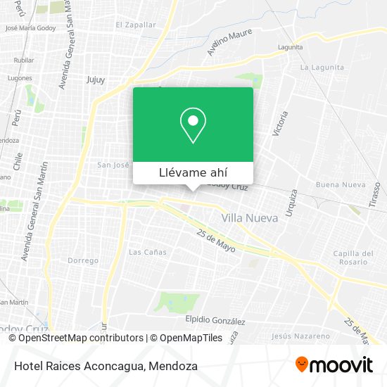 Mapa de Hotel Raices Aconcagua