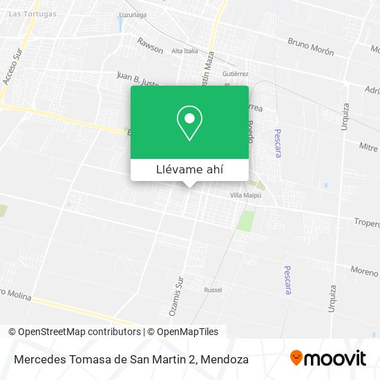 Mapa de Mercedes Tomasa de San Martin 2