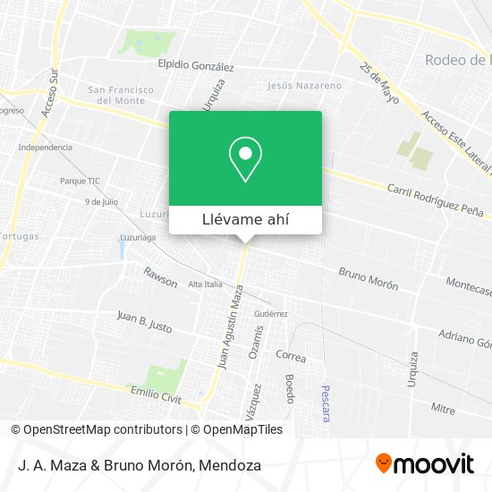 Mapa de J. A. Maza & Bruno Morón