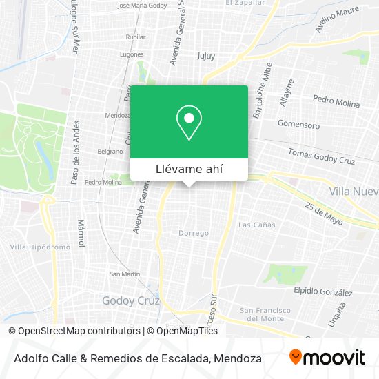 Mapa de Adolfo Calle & Remedios de Escalada
