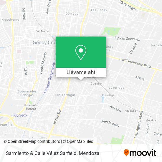 Mapa de Sarmiento & Calle Vélez Sarfield