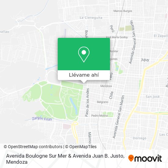 Mapa de Avenida Boulogne Sur Mer & Avenida Juan B. Justo