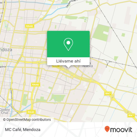 Mapa de MC Café, Rosario 5521 Villa Nueva