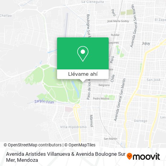 Mapa de Avenida Arístides Villanueva & Avenida Boulogne Sur Mer