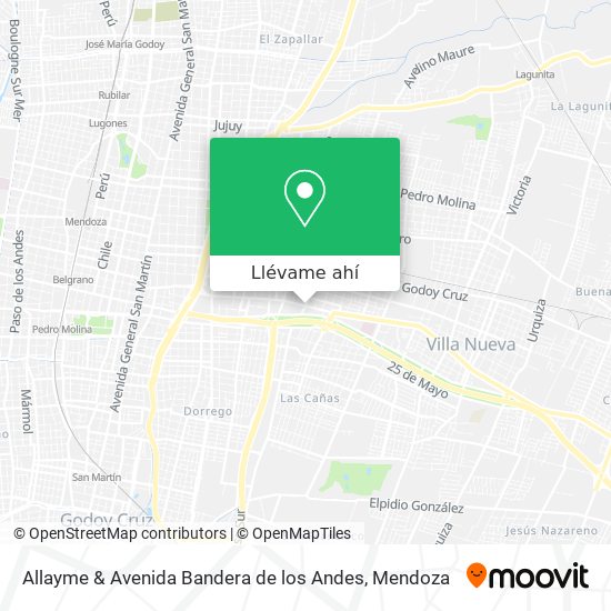 Mapa de Allayme & Avenida Bandera de los Andes