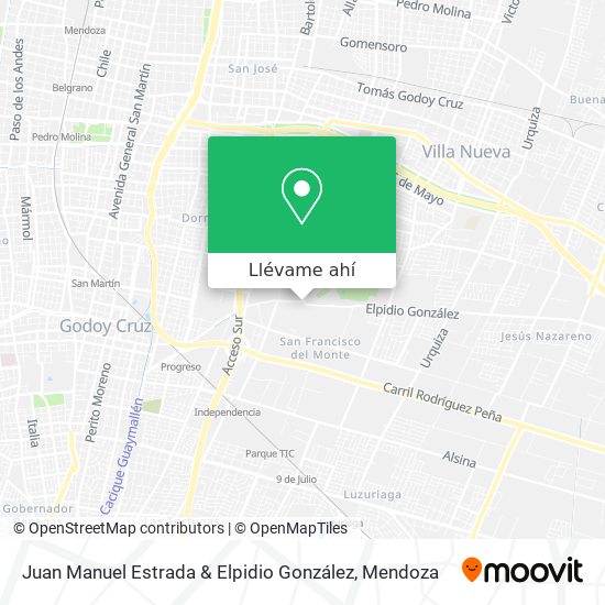 Mapa de Juan Manuel Estrada & Elpidio González