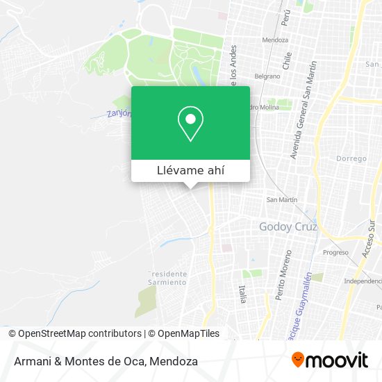 Mapa de Armani & Montes de Oca