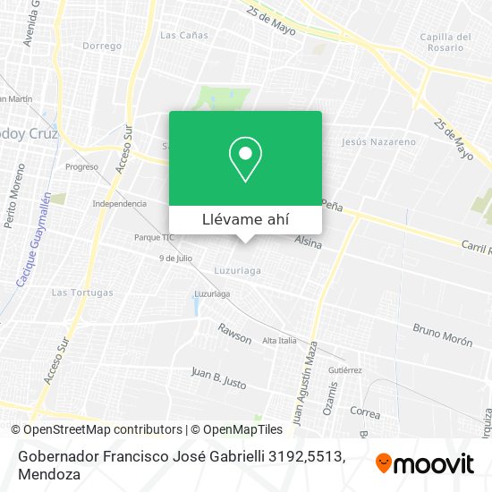 Mapa de Gobernador Francisco José Gabrielli 3192,5513
