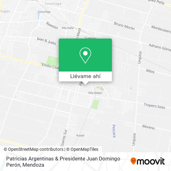 Mapa de Patricias Argentinas & Presidente Juan Domingo Perón