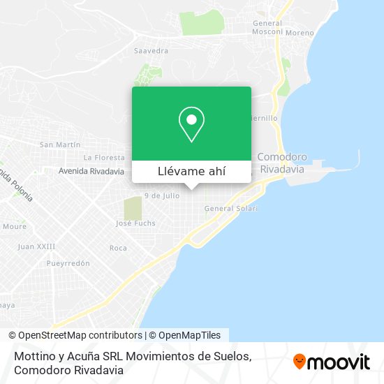 Mapa de Mottino y Acuña SRL Movimientos de Suelos