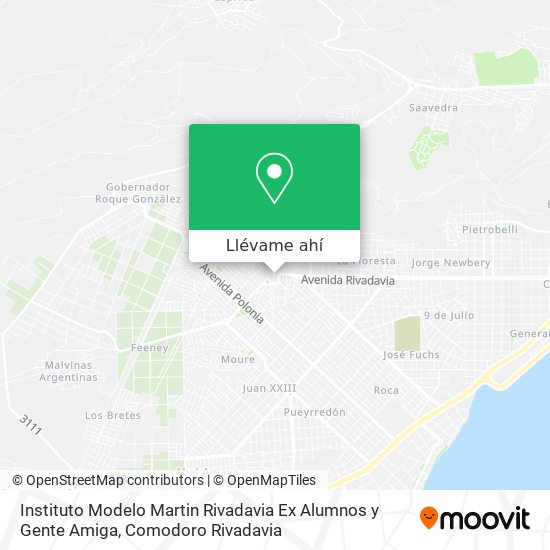 Mapa de Instituto Modelo Martin Rivadavia Ex Alumnos y Gente Amiga