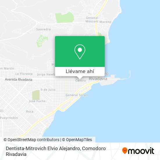 Mapa de Dentista-Mitrovich Elvio Alejandro