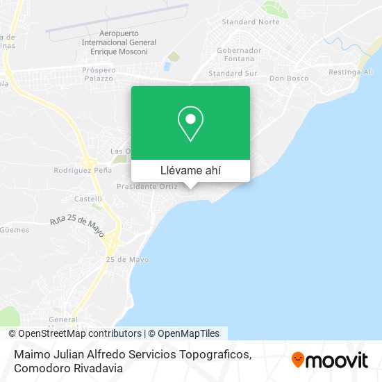 Mapa de Maimo Julian Alfredo Servicios Topograficos