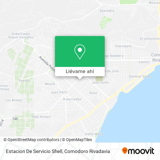 Mapa de Estacion De Servicio Shell