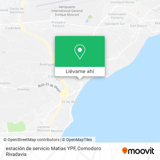 Mapa de estación de servicio Matias YPF