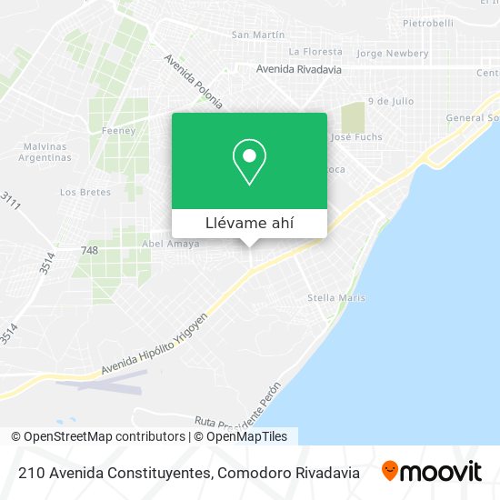 Mapa de 210 Avenida Constituyentes