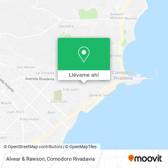 Mapa de Alvear & Rawson