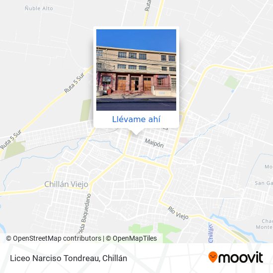 Mapa de Liceo Narciso Tondreau