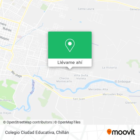 Mapa de Colegio Ciudad Educativa