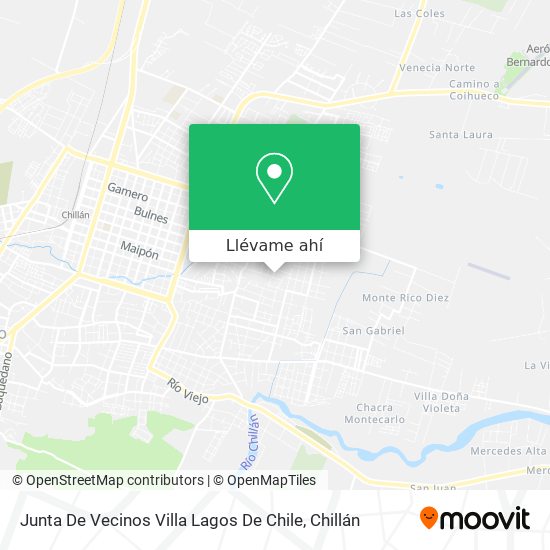 Mapa de Junta De Vecinos Villa Lagos De Chile