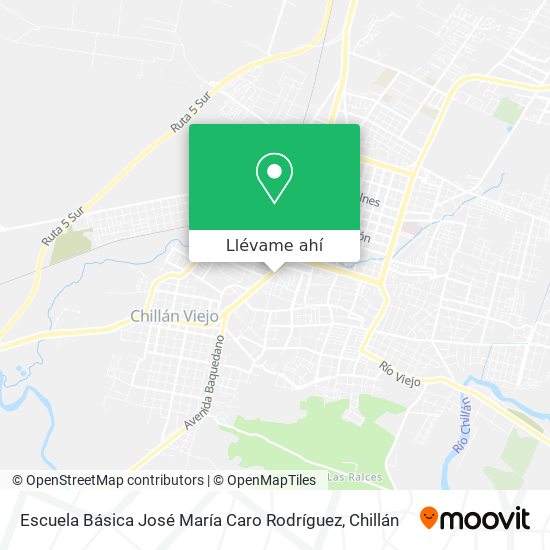 Mapa de Escuela Básica José María Caro Rodríguez